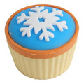 Snowflake Cupcake Erasers